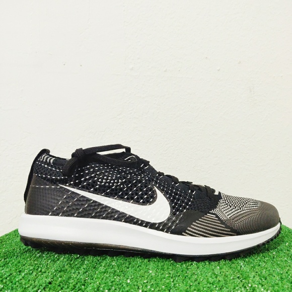 Nike Flyknit Racer G Golf Shoes 'Cookies & Cream' - Picture 2 of 8